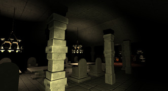 Spooky first-person dungeon exploration